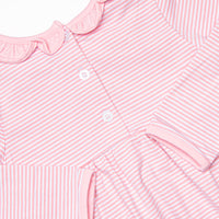 Friday Night Lights Embroidered Pocket Dress, Pink