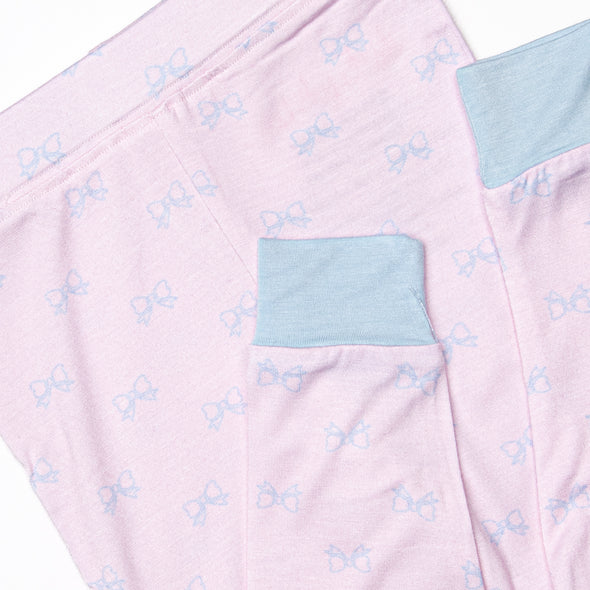 Passport to Paris Bamboo Pajama Set, Pink