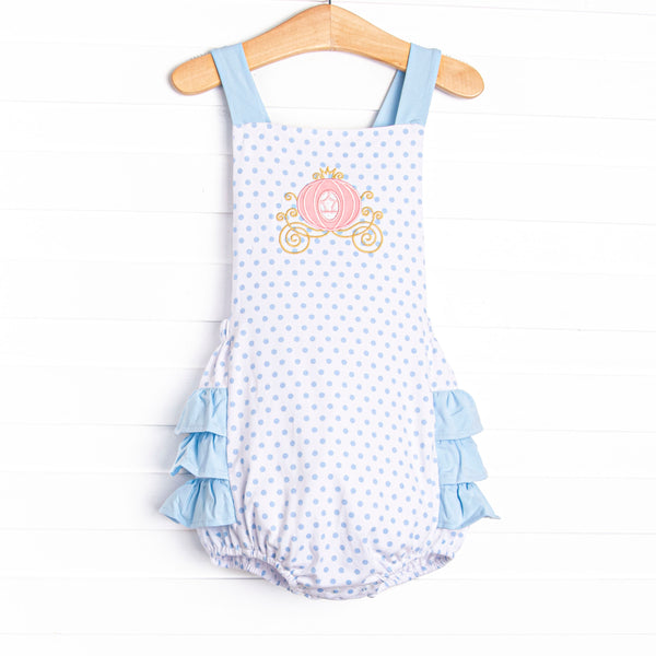 Royal Coach Applique Ruffle Bubble, Blue