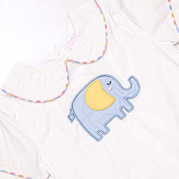 Under the Big Top Applique Short Set, Blue