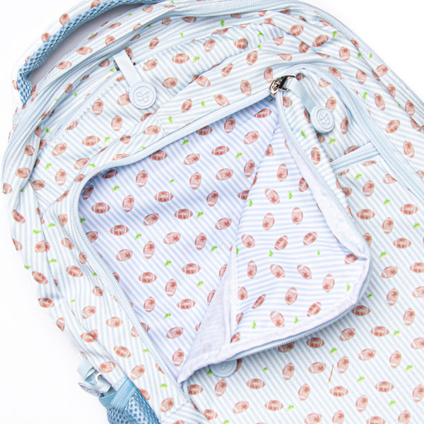 Touchdown Time Oxford Backpack, Blue