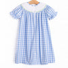 Wild Turkey Smocked Bishop Dress, Blue