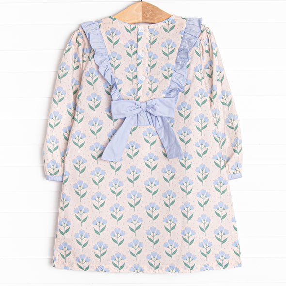 Still Growing Strong Dress, Blue