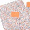 Patterned Bamboo Pajama Set, Orange