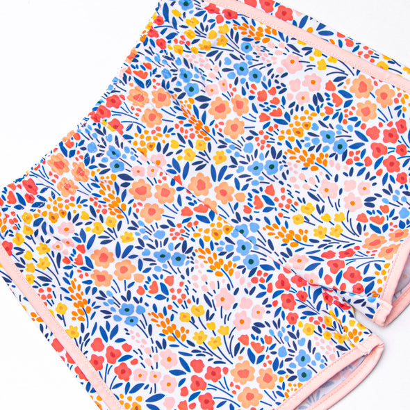 Teagan Tennis Short Set, Pink Floral