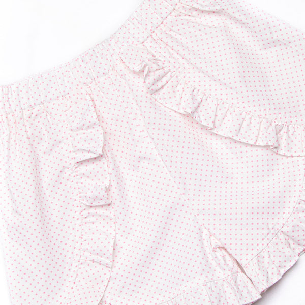 Striped Sails Smocked Ruffle Short Set, Mint