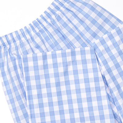 Wild Turkey Smocked Pant Set, Blue
