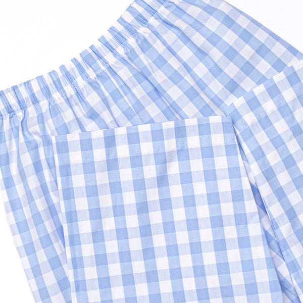 Wild Turkey Smocked Pant Set, Blue