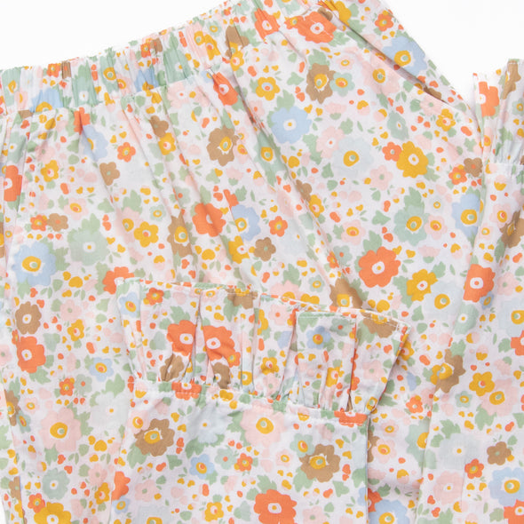 Pumpkin Spice Applique Ruffle Pant Set, Orange