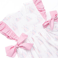 Enchanted Kingdom Side Tie Dress, Pink