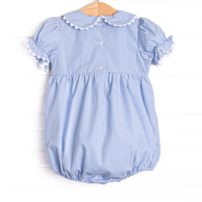 Wandering to See the Wizard Smocked Girl Bubble, Blue