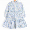 Blue Berry Blooms Dress, Blue