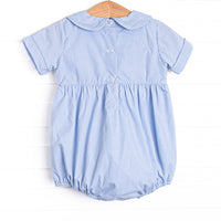Wandering to See the Wizard Smocked Boy Bubble, Blue