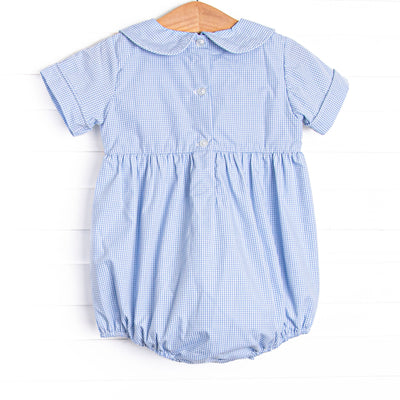 Wandering to See the Wizard Smocked Boy Bubble, Blue