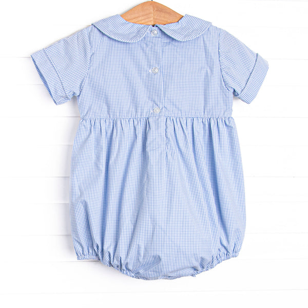 Wandering to See the Wizard Smocked Boy Bubble, Blue