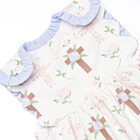 Up From the Grave Garden Short Set, Blue