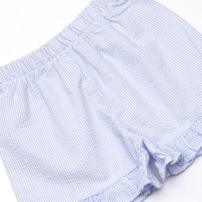 Up From the Grave Garden Short Set, Blue