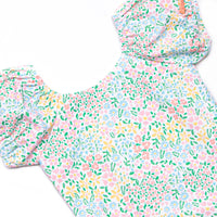 Reef Wonders Puff Sleeve One Piece, Pink
