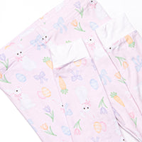 Hoppy Spring Bamboo Pajama Set, Pink
