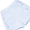 Poppy Ruffle Short Set, Blue Stripe