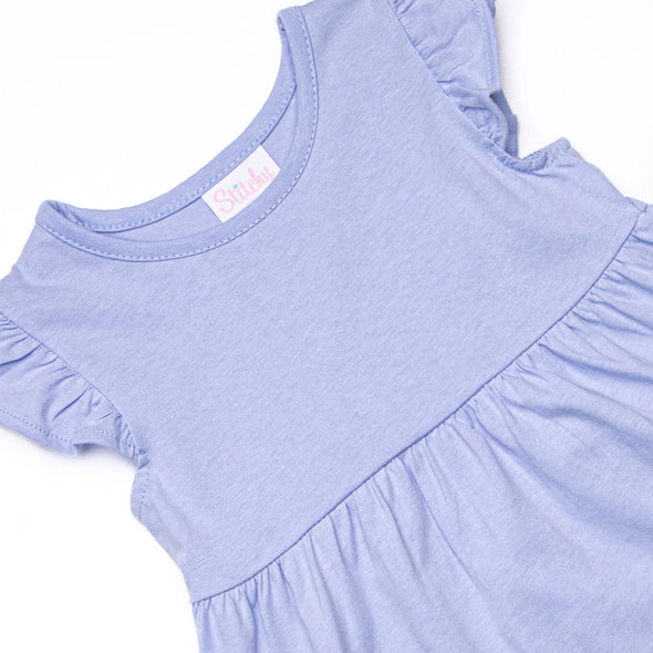 Calla Legging Set, Periwinkle Stripe