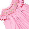 Strawberry Blooms Smocked Bishop Dress, Pink