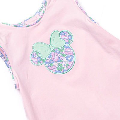Enchanted Gardens Applique Diaper Set, Pink