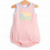 Colorblock Construction Applique Bubble, Orange