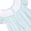 Aquamarine Mermaid Smocked Bubble, Aqua