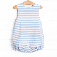 Mr. Mouse Trio Applique Bubble, Blue Stripe