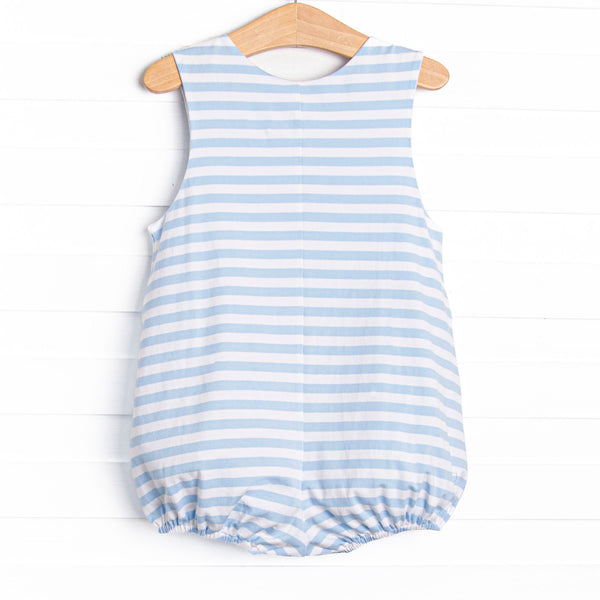 Mr. Mouse Trio Applique Bubble, Blue Stripe