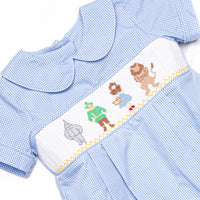 Wandering to See the Wizard Smocked Boy Bubble, Blue