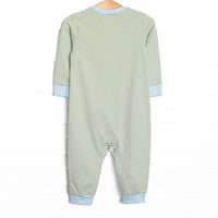 Monkey Business Applique Romper, Green