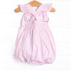 Beach Day Smocked Bubble, Pink
