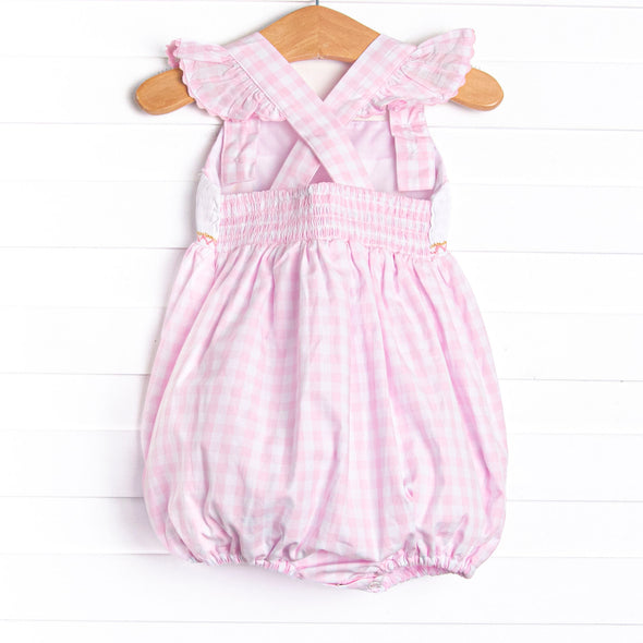 Beach Day Smocked Bubble, Pink