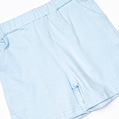 Fintastic Friend Applique Short Set, Blue