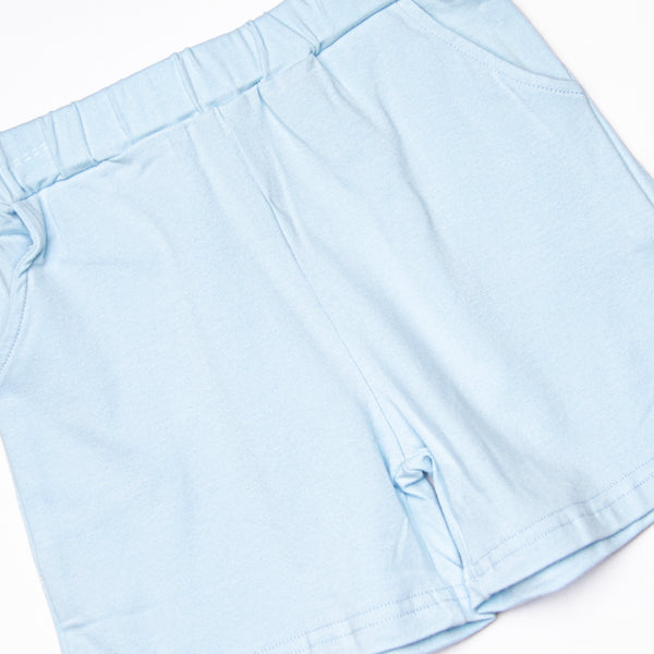 Fintastic Friend Applique Short Set, Blue