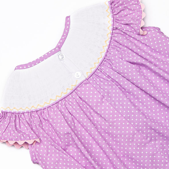 Springtime Scoops Smocked Bubble, Purple