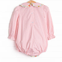 Pumpkin Patch Petals Smocked Bubble, Pink