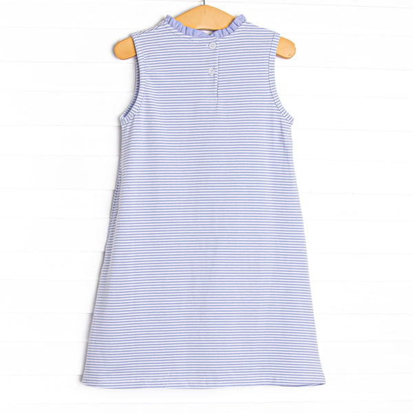 Grace Pocket Dress, Periwinkle Stripe