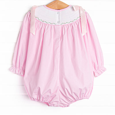 Gourd-geous Vines Smocked Bubble, Pink