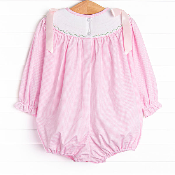 Gourd-geous Vines Smocked Bubble, Pink