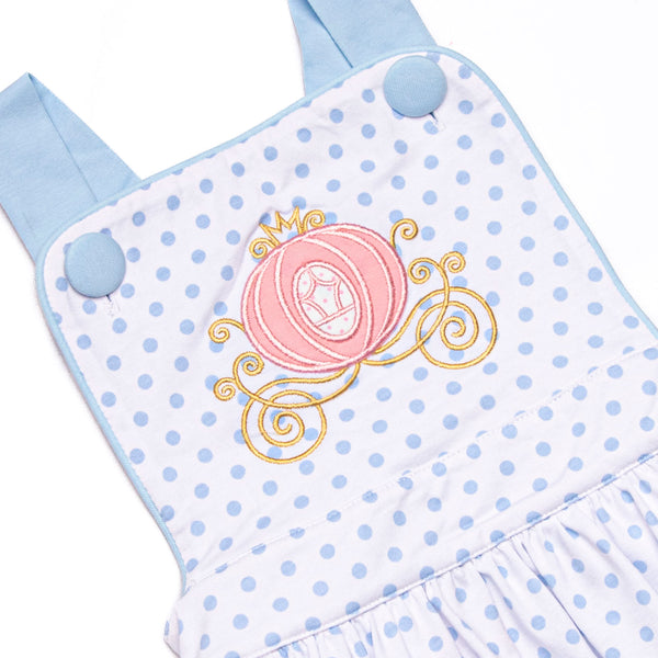 Royal Coach Applique Ruffle Bubble, Blue