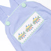 Rainbow Trout Smocked Sunsuit, Blue