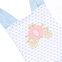 Royal Coach Applique Dress, Blue