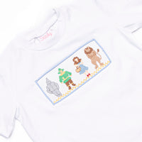 Wandering to See the Wizard Smocked Short Set, Blue