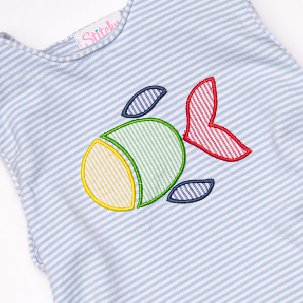 Fintastic Friend Applique Bubble, Blue