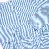 Charles Romper, Medium Blue Stripe