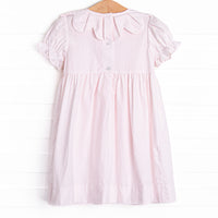 Petite Polka Dot Pumpkins Smocked Dress, Pink