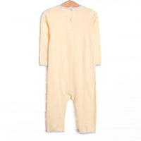 Savanna Stroll Applique Romper, Yellow